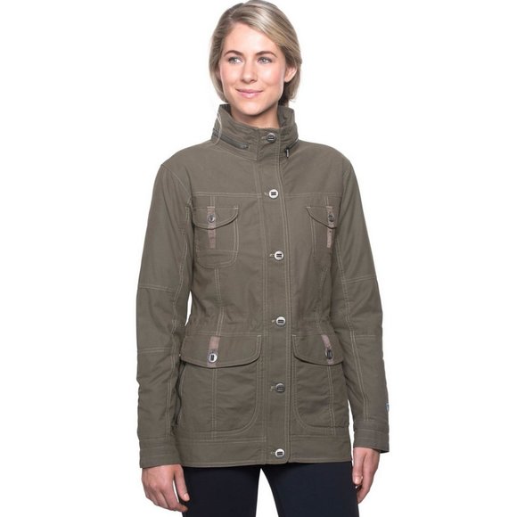 Kuhl Gray Rekon Utility Jacket Hood 